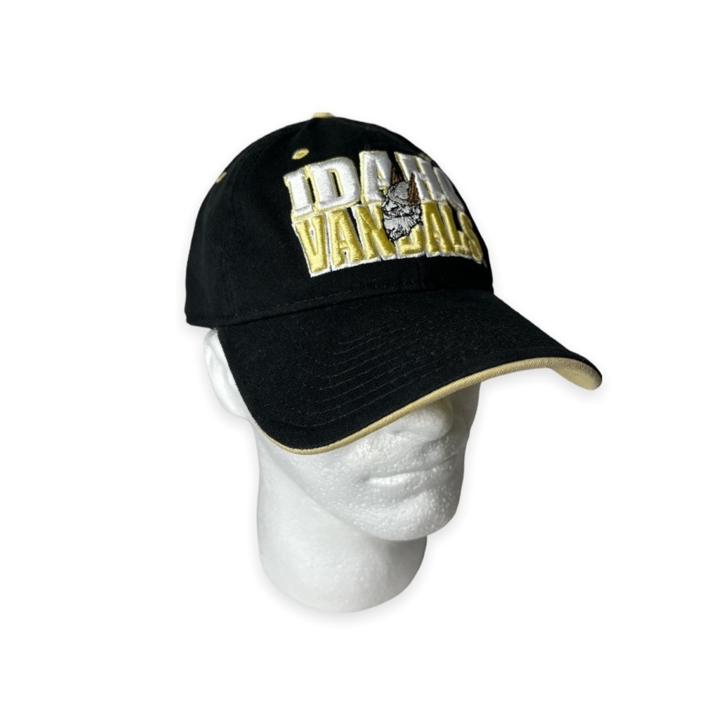 Men's The Game Black‎ Idaho Vandals Classic Bar Structured Adjustable Hat